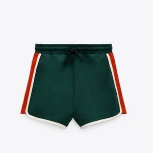 Zara Retro side striped shorts